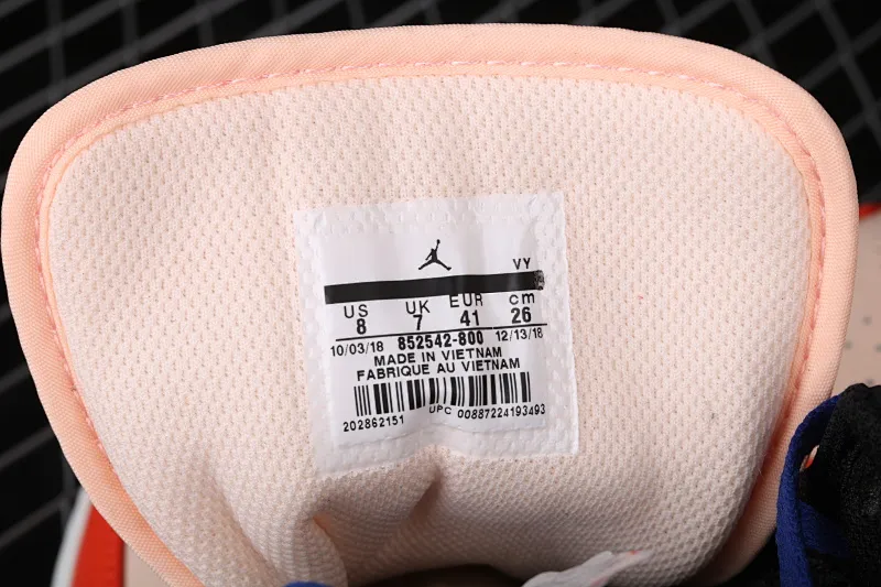 All Categories Air Jordan Jordan Series Basketball Shoes Air Jordan 1 Mid Air Jordan 1 Mid GS Blue Orange Buckle China Full First Layer Authentic Standard 852542-800